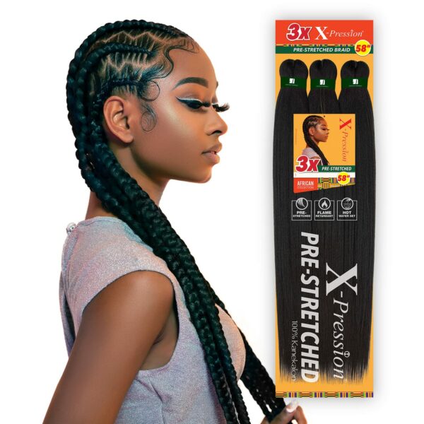 Sensationnel 3X Pre-stretches Braid 58″ - Image 2